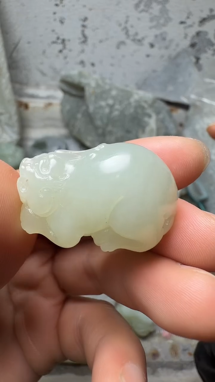 吊坠(赠链)未镶嵌和田玉貔貅