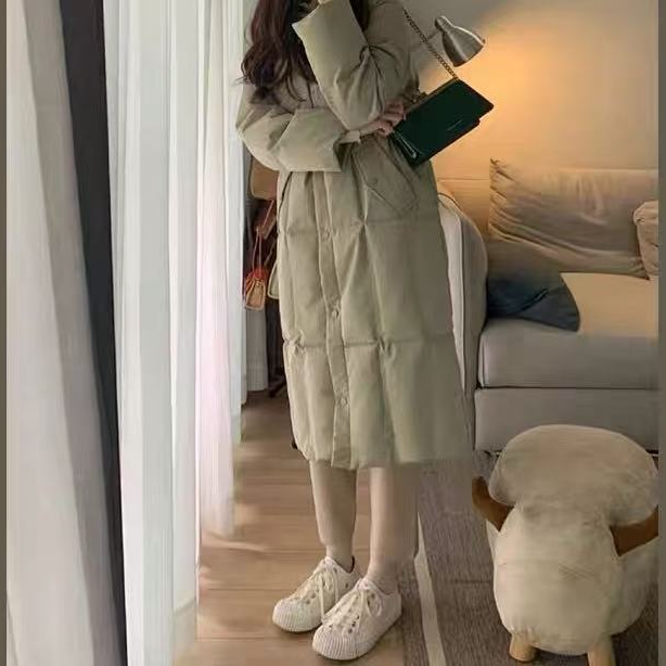 43【外套羽绒服】长款厚款女韩版中长款保暖百搭女款女装