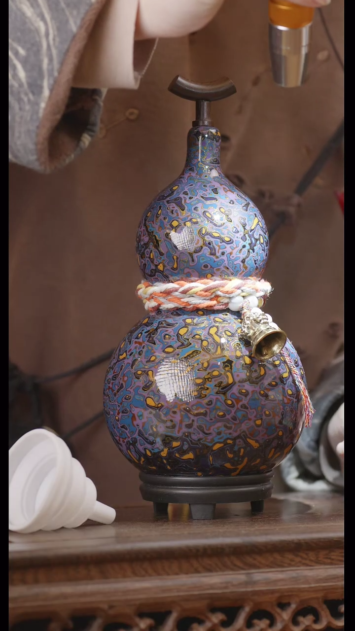 【闪购商品】326号精品天然大漆工艺防渗内胆酒葫芦~