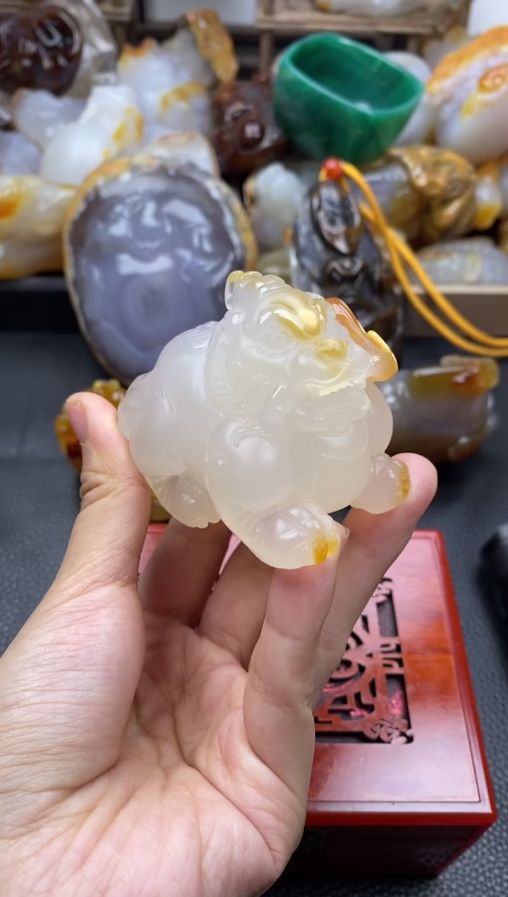 未镶嵌手把玛瑙/玉髓顺****理00