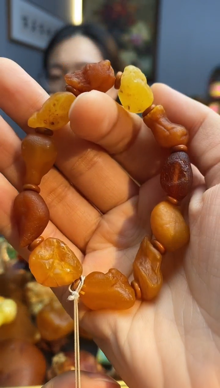 未镶嵌琥珀手链手串