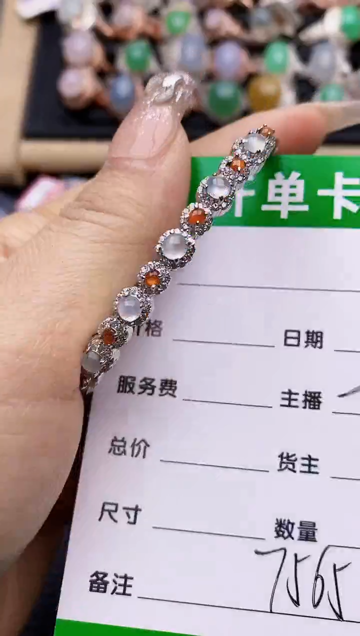 【闪购商品】翡翠戒指银S925镶嵌7565