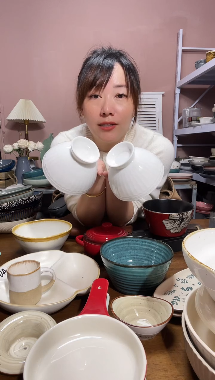 陶瓷微瑕（2个装）高脚小碗