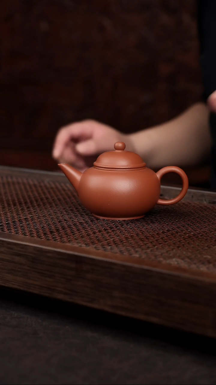 【闪购商品】紫砂茶壶朱泥标准水平