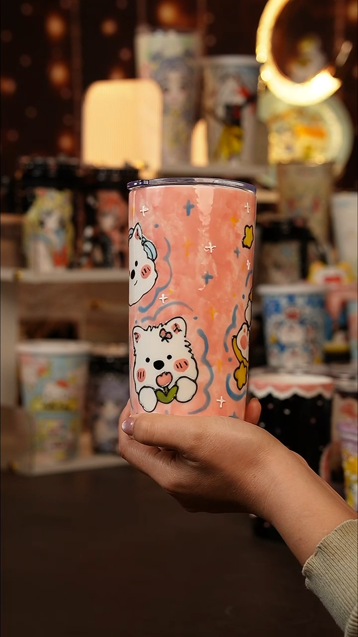 E****u（玉泥）景德镇手工手绘文创陶瓷杯