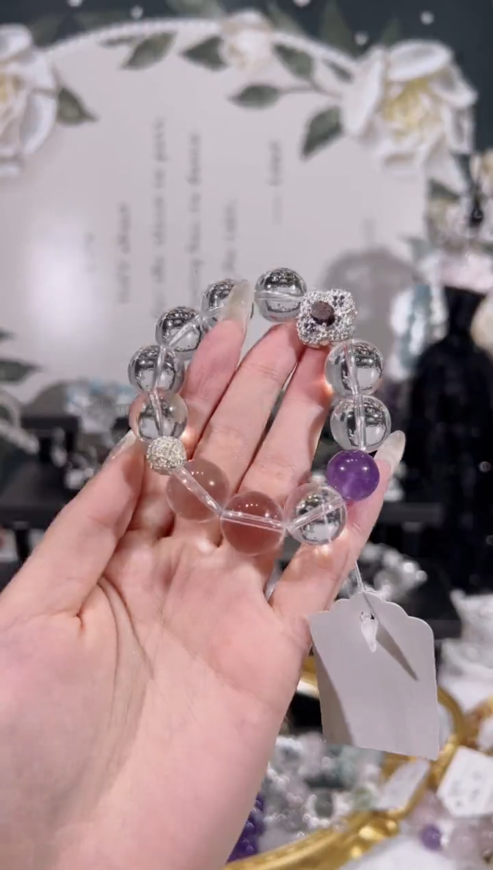 【闪购商品】水晶手链未镶嵌天然水晶默认微瑕 多样性发货发其一