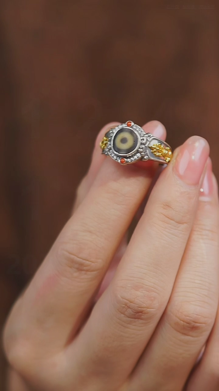 【闪购商品】玛瑙/玉髓戒指银S925镶嵌多样性发其一