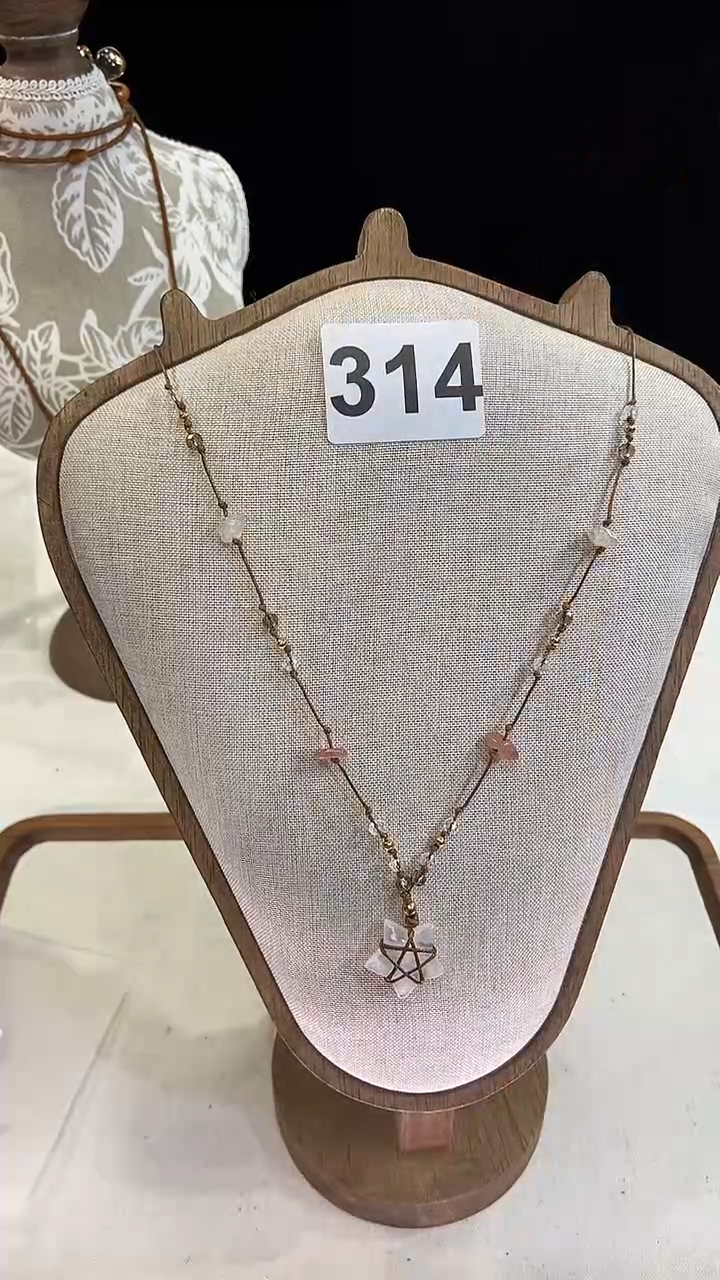 项链钛钢淡水珍珠314