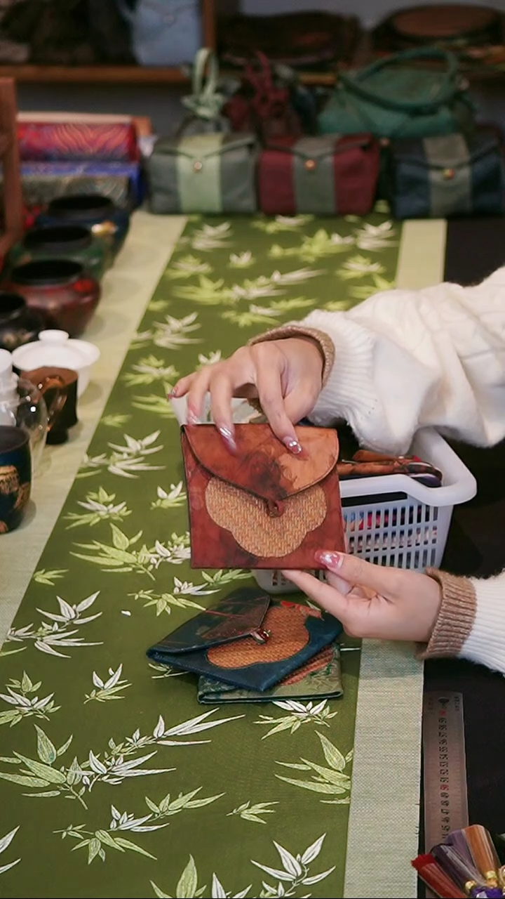 【闪购商品】布袋藤纹布袋 花影