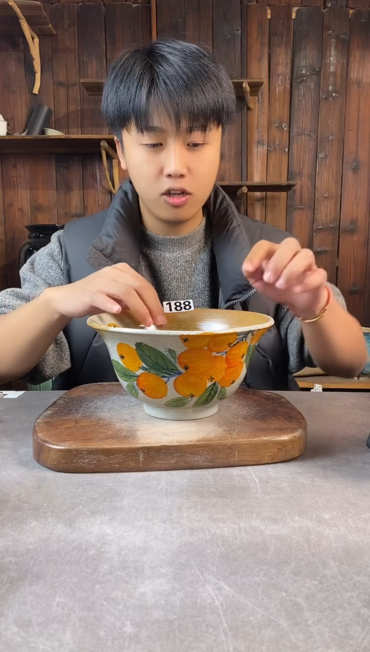 碗188，手工手绘，超值陶瓷
