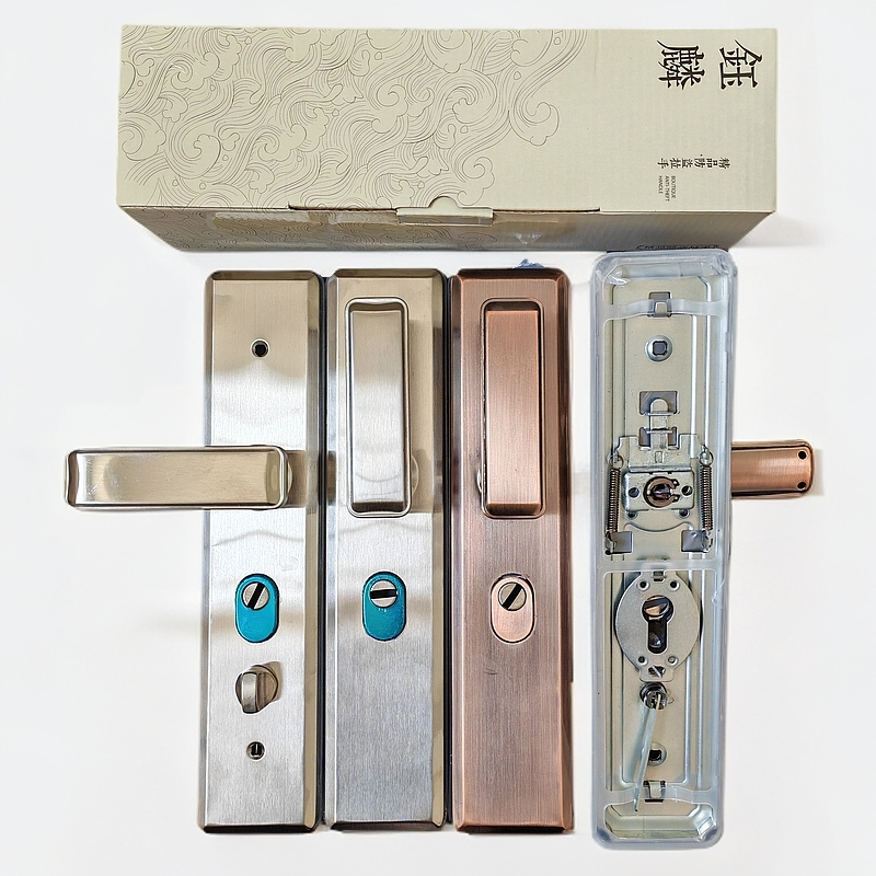 2008-2防盗门通用型加宽加厚双拉簧不锈钢拉手