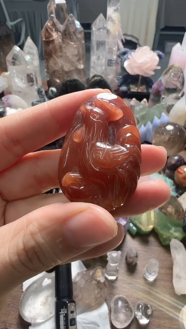 未镶嵌玛瑙/玉髓珠宝奇石M338 约4.6cm