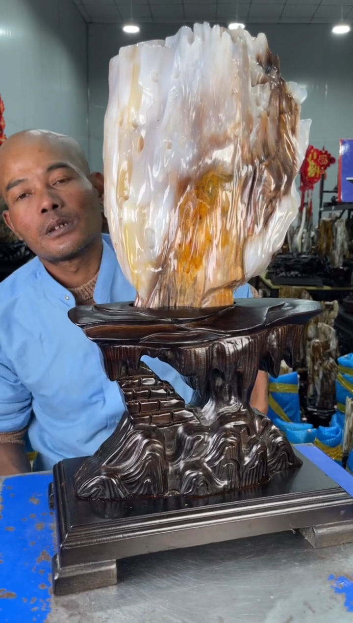 【闪购商品】硅化玉摆件未镶嵌70