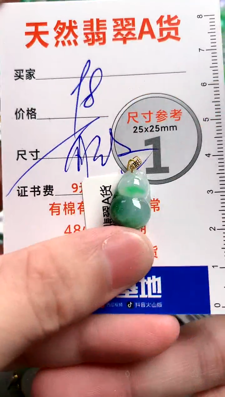 【闪购商品】翡翠颈饰18K金镶嵌13005062