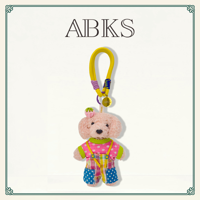 ABKS原创包包挂件公仔可爱毛绒娃娃高级轻奢小众玩偶挂件配饰0041