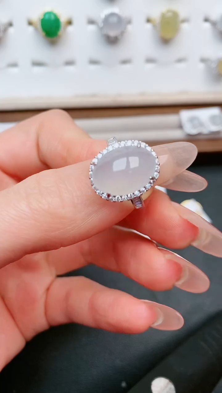 【闪购商品】翡翠戒指银S925镶嵌....