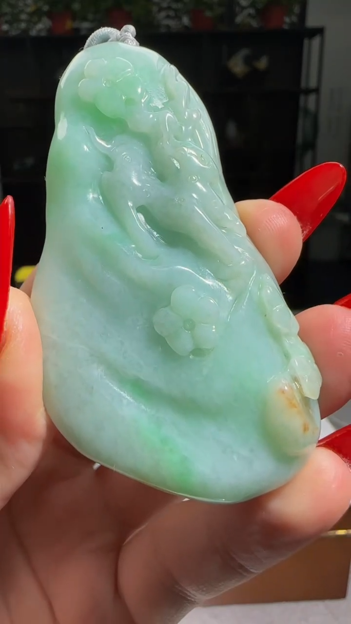 【闪购商品】翡翠颈饰未镶嵌天然翡翠A货吊坠