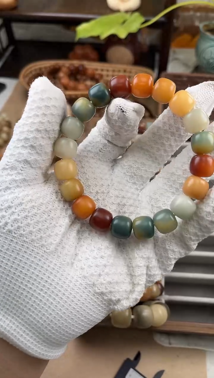 手串菩提根/象牙果六*a575 卡12.5 干磨莫奈