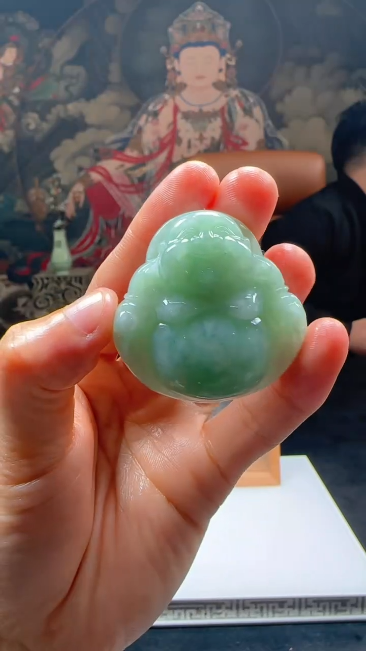 【闪购商品】定制翡翠未镶嵌L-@@QJXC11390