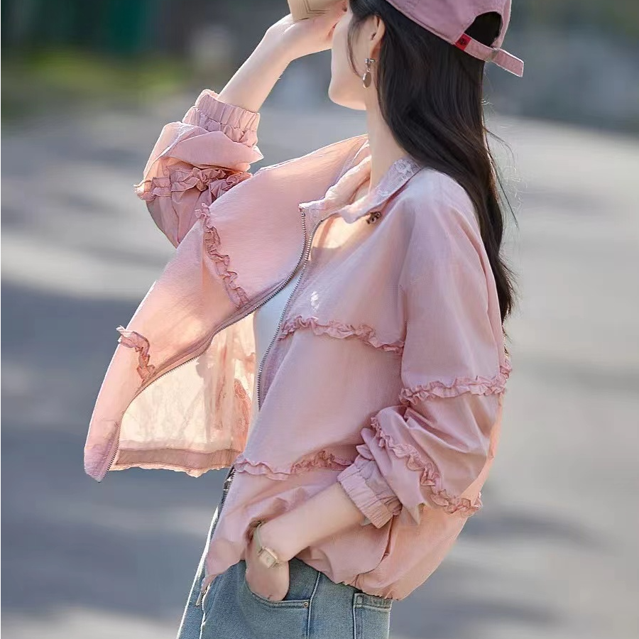 【娜姐家】2025#春款小众设计感花边休闲外套