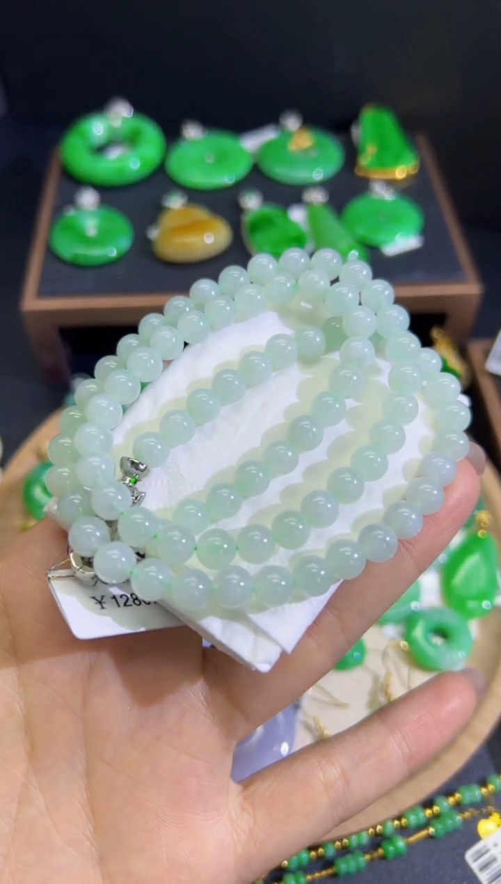 【闪购商品】翡翠颈饰未镶嵌Q缅料A货翡翠/支持复检/一件