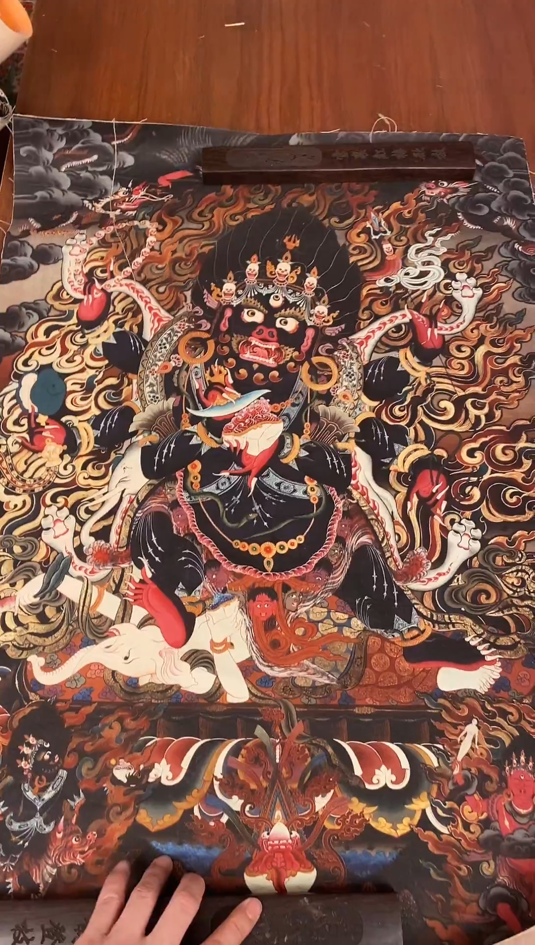 装裱画精美唐卡tk16318