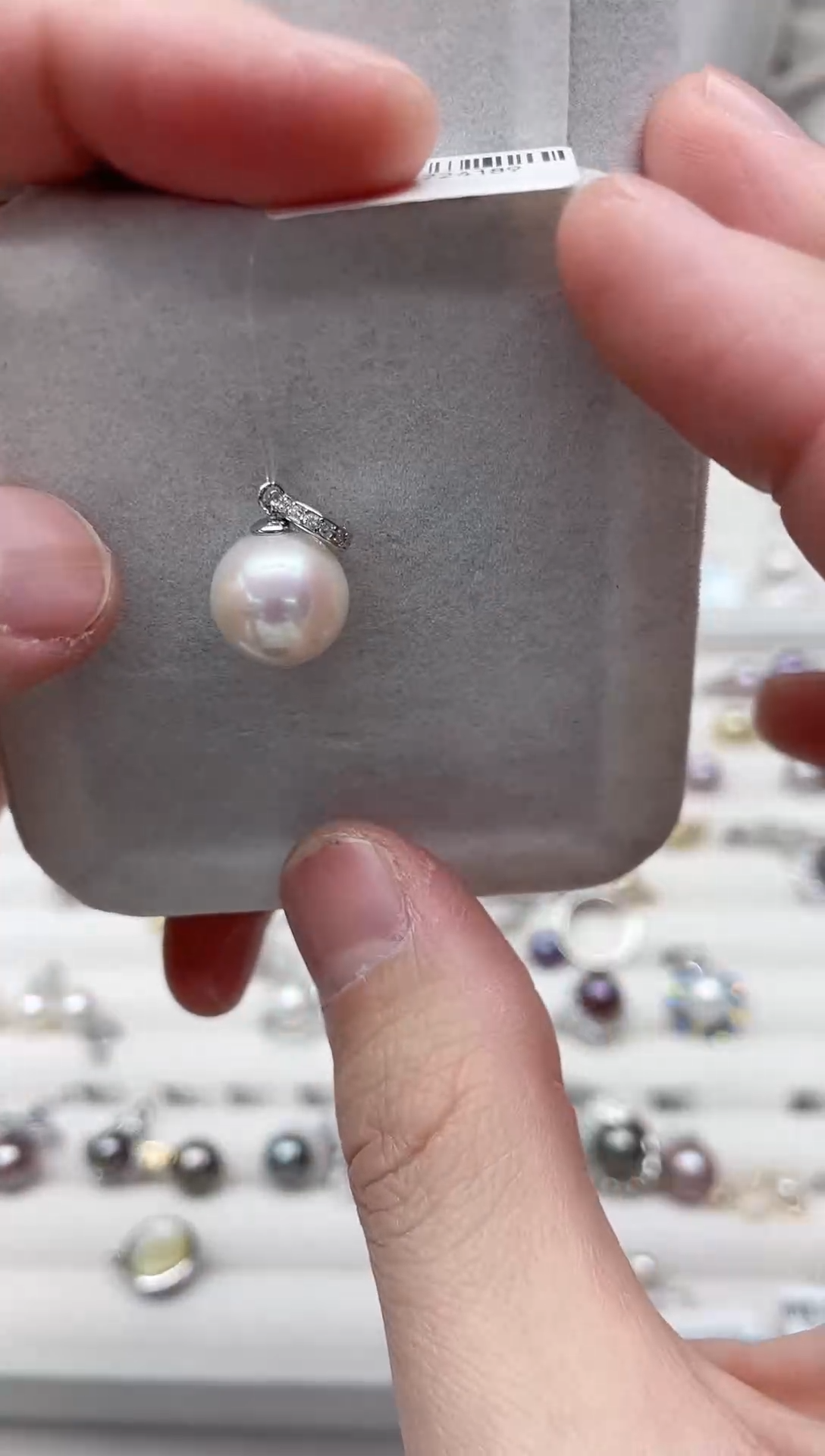 【闪购商品】淡水珍珠吊坠(不含链)银S925镶嵌吊坠
