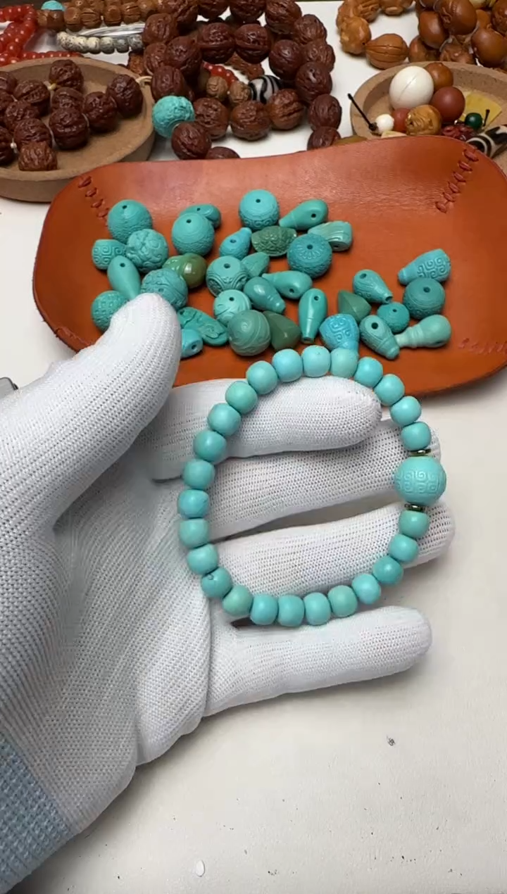 【闪购商品】绿松石手链未镶嵌文玩文玩