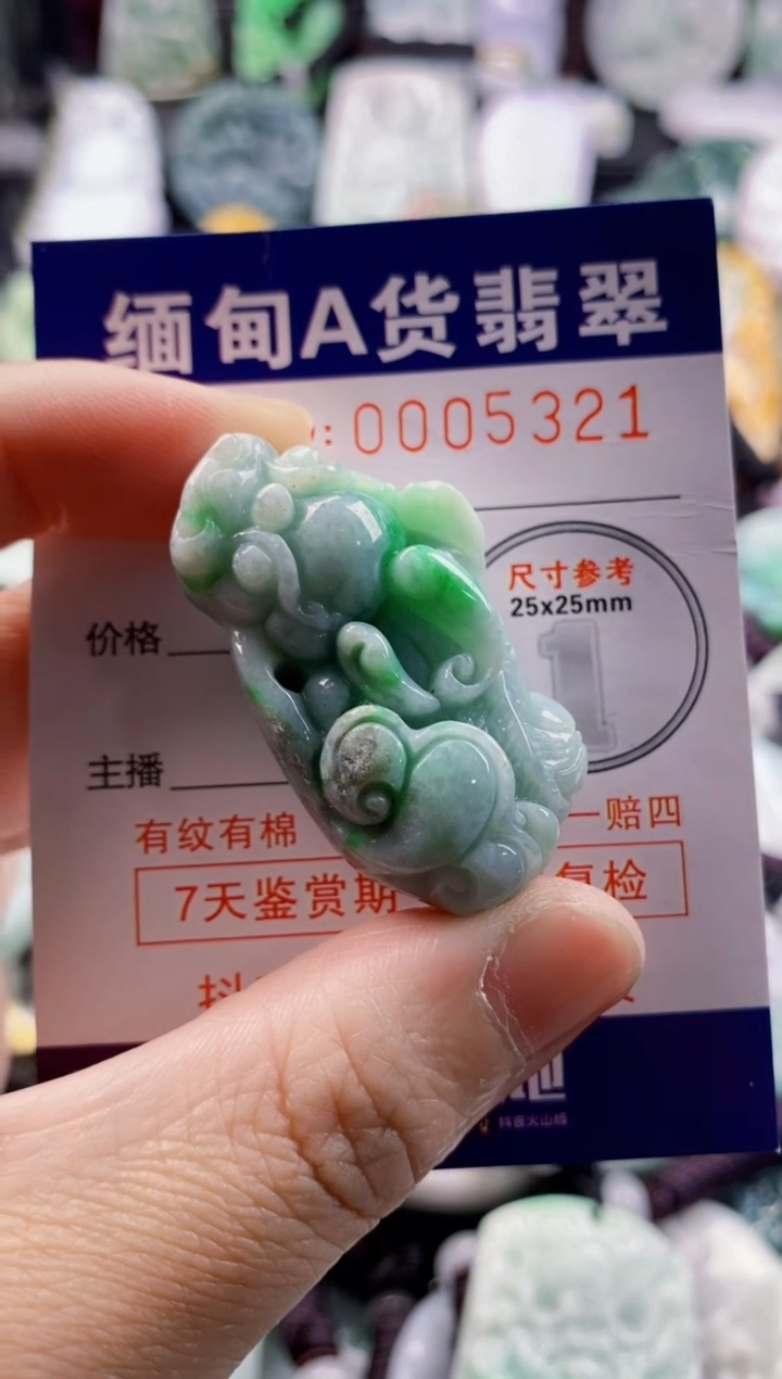 翡翠未镶嵌吊坠(不含链)1