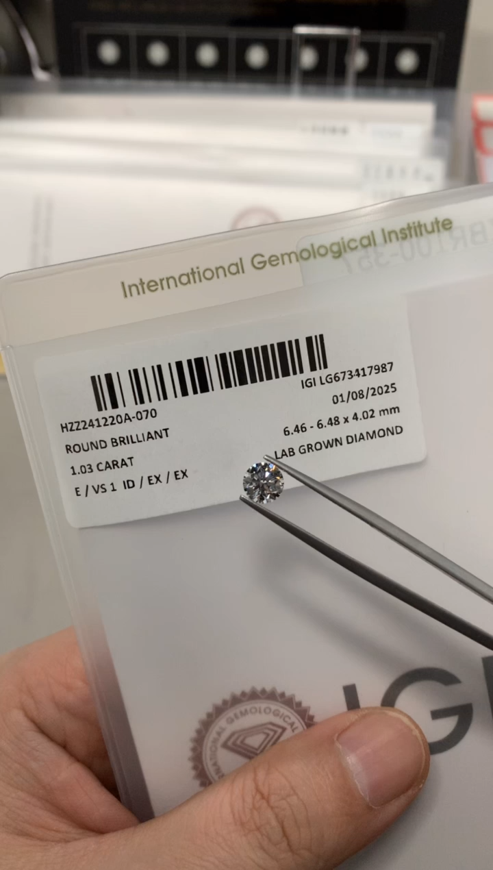 【闪购商品】实验室培育钻石裸石未镶嵌1.03E673417987
