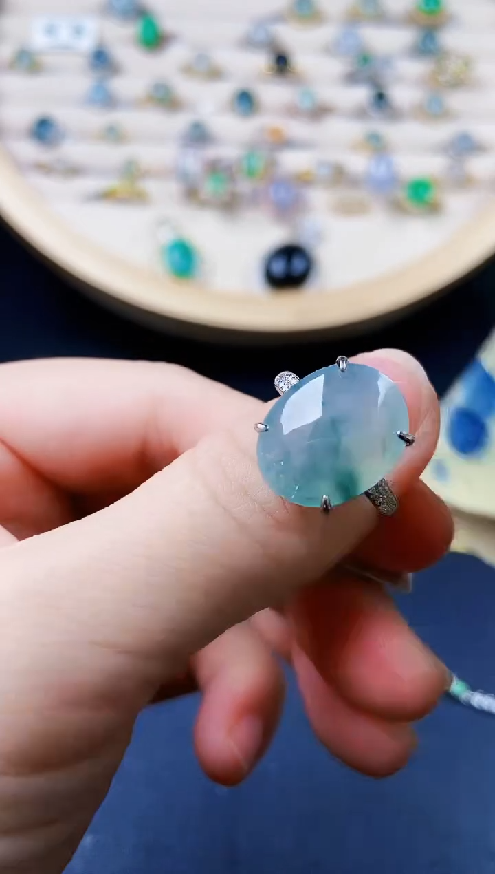 【闪购商品】翡翠戒指银S925镶嵌123124123
