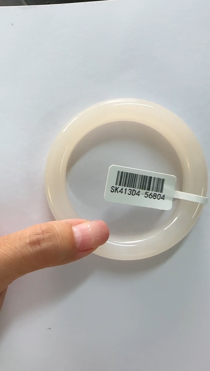 和田玉手镯未镶嵌鲤**飞54