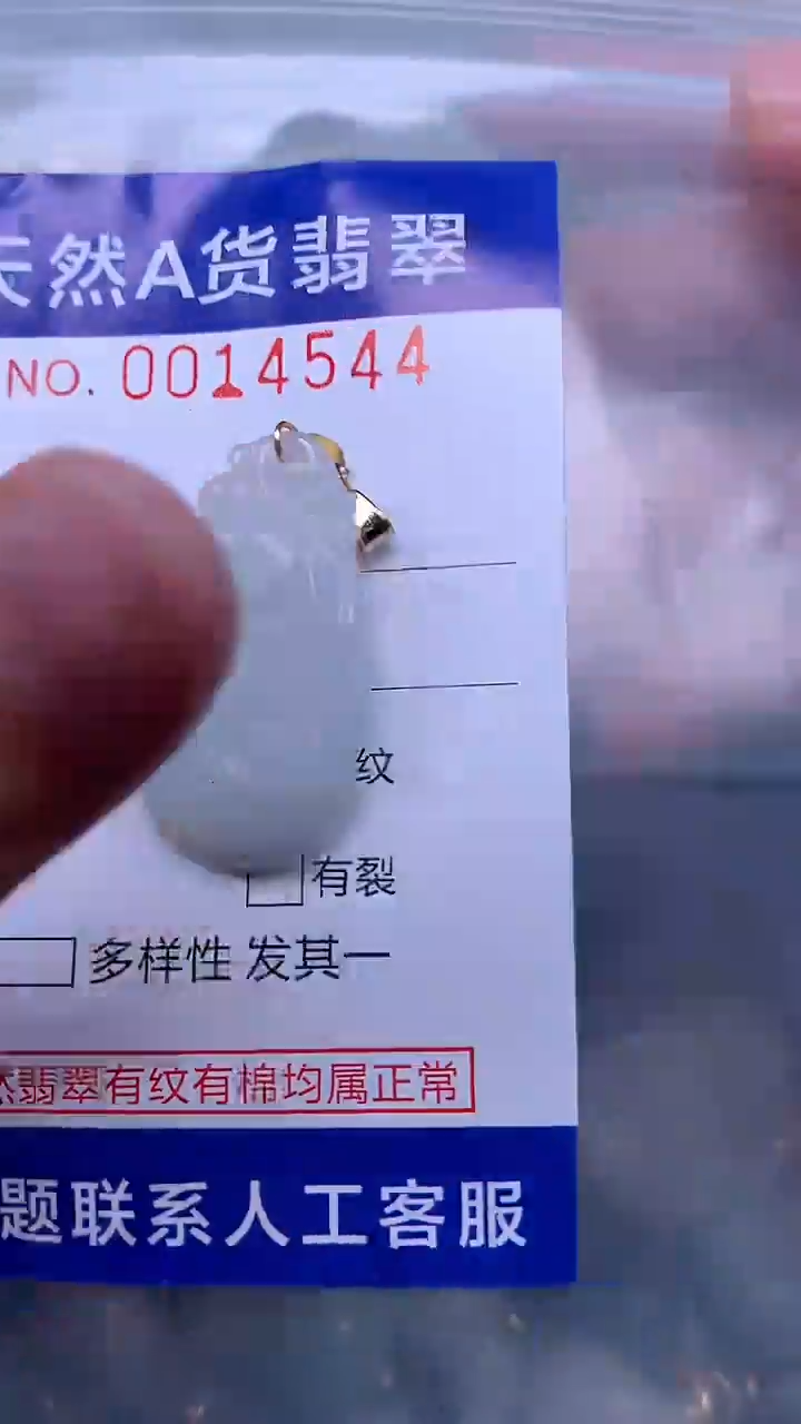 翡翠未镶嵌吊坠(不含链)1