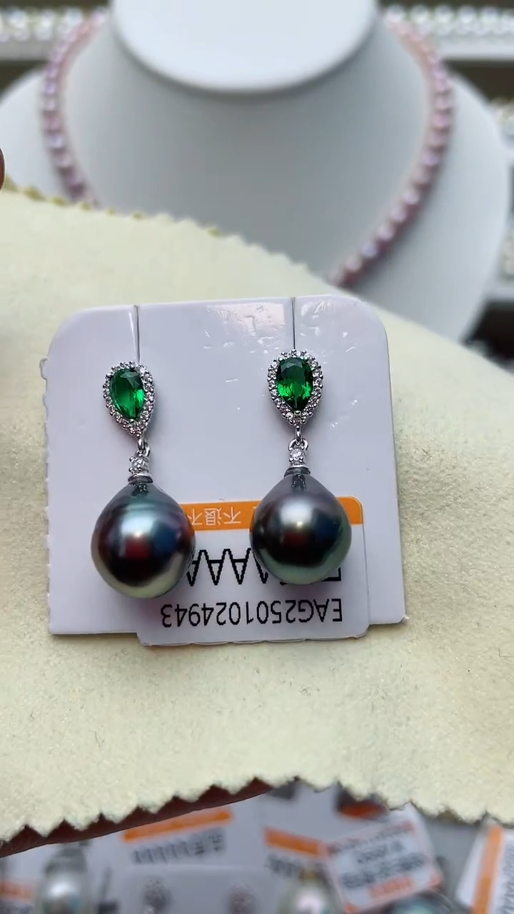 【闪购商品】海水珍珠耳饰银S925镶嵌W34