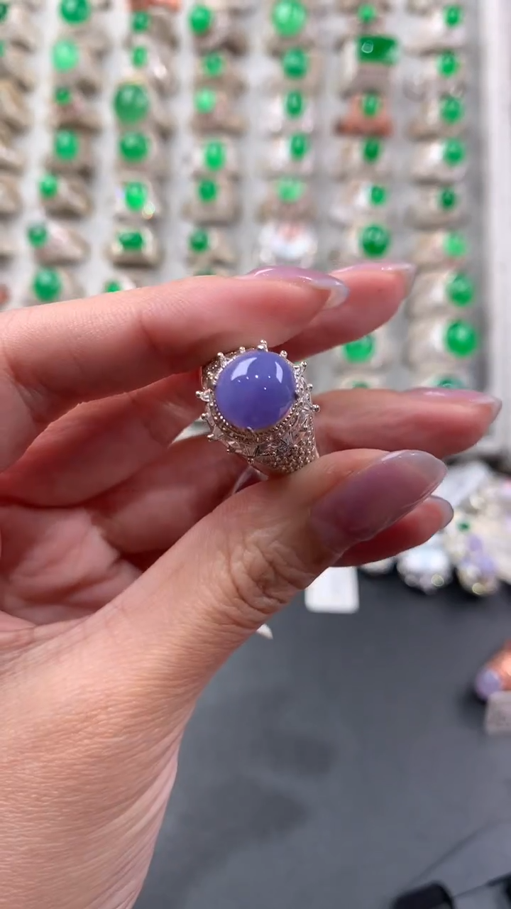 【闪购商品】定制翡翠未镶嵌天然翡翠戒面  福利款1.17