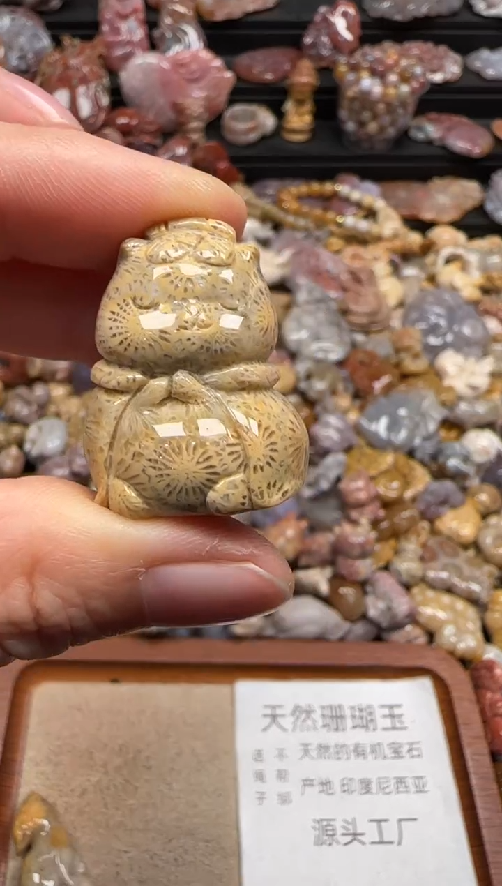 【闪购商品】硅化珊瑚（珊瑚玉）颈饰未镶嵌606