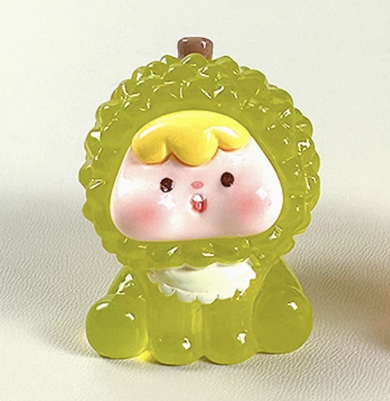 水果派卡通系列人偶萌粒1颗，规格：高4cm，宽3cm，厚2cm