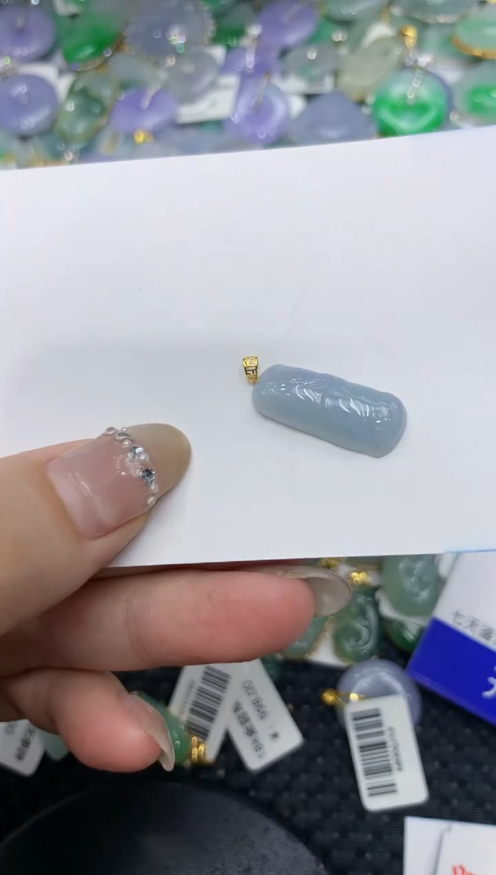 【闪购商品】翡翠颈饰18K金镶嵌222222222