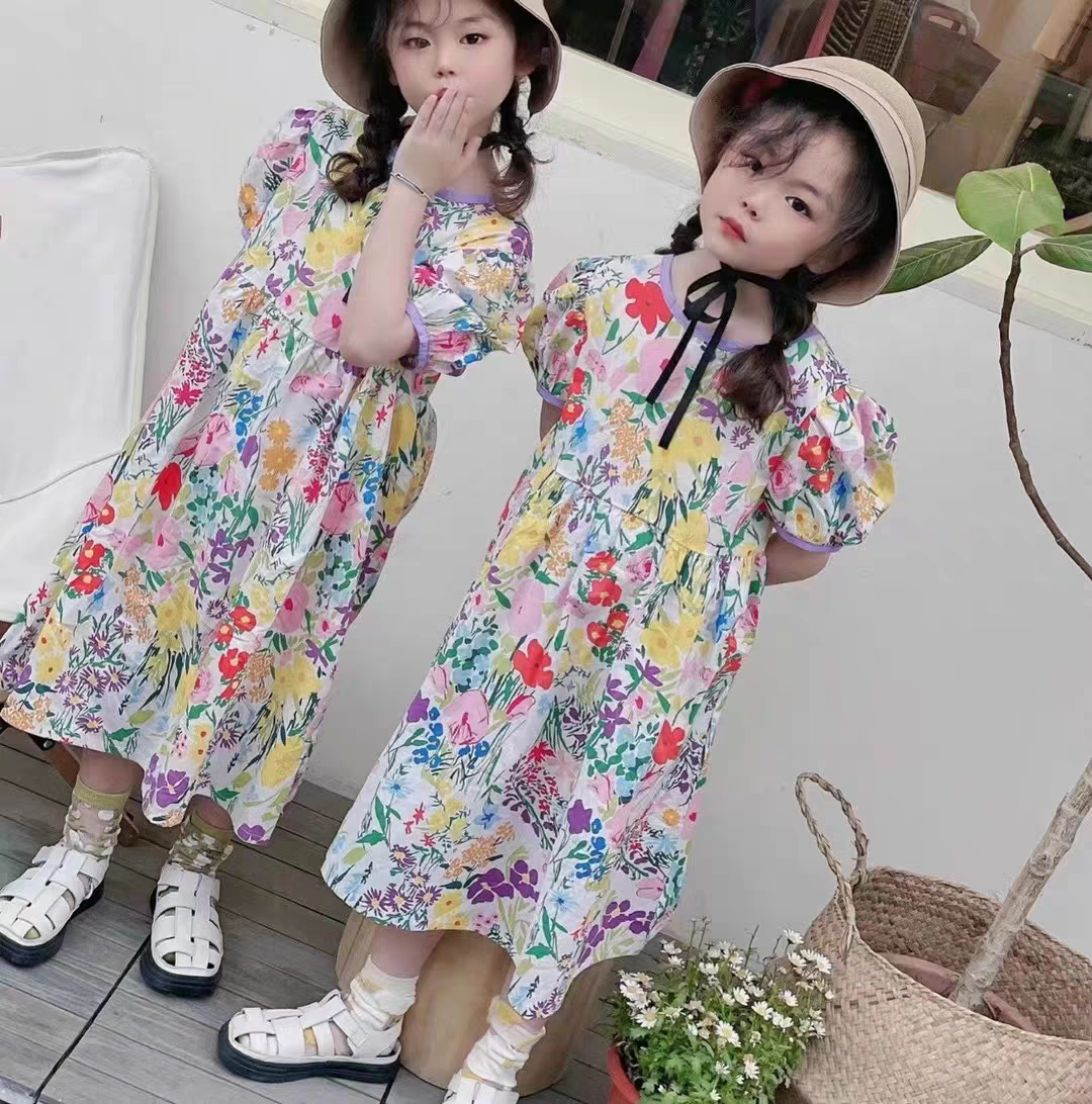 (转转家  潮童馆)夏日休闲棉布裙