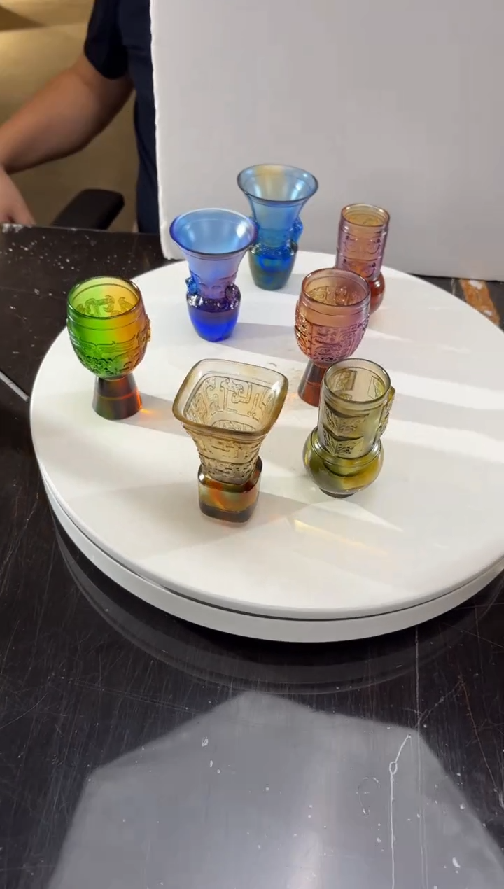 摆件古典闻香白酒杯 一套七只 别发错了