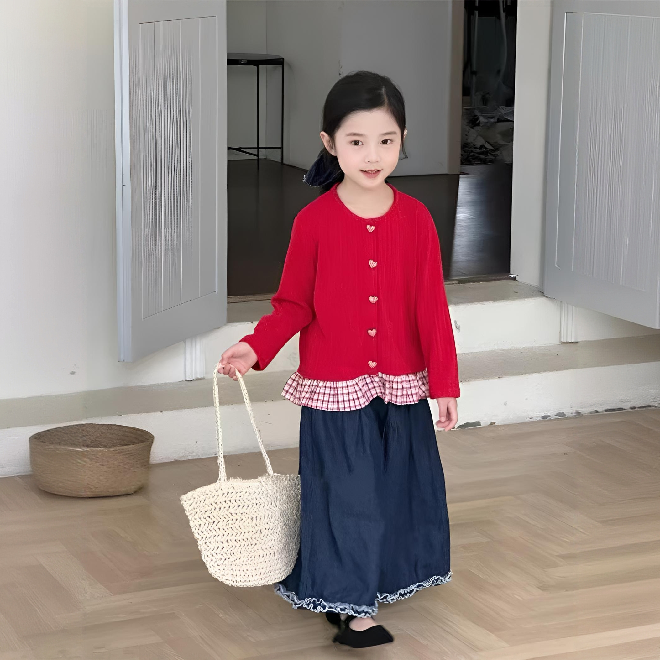 (秋冬新品)-2025女中大童高品质亲子休闲连衣裙+套装【追梦人】