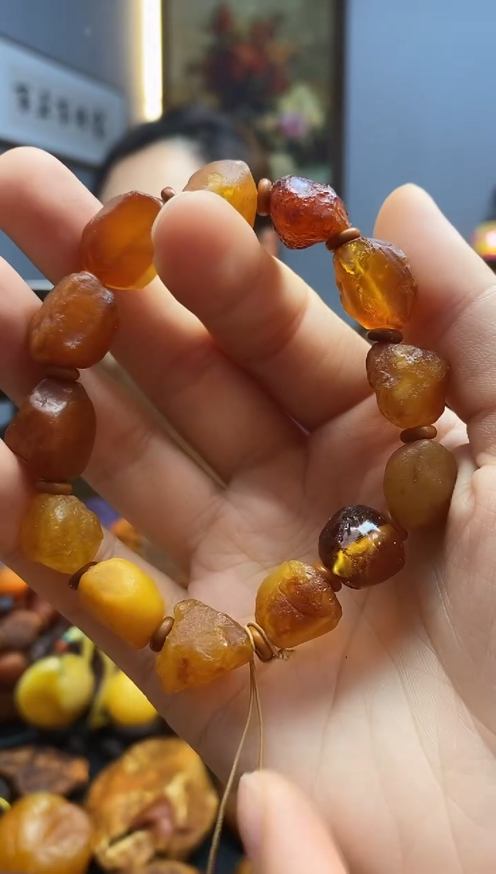 手链琥珀未镶嵌手串