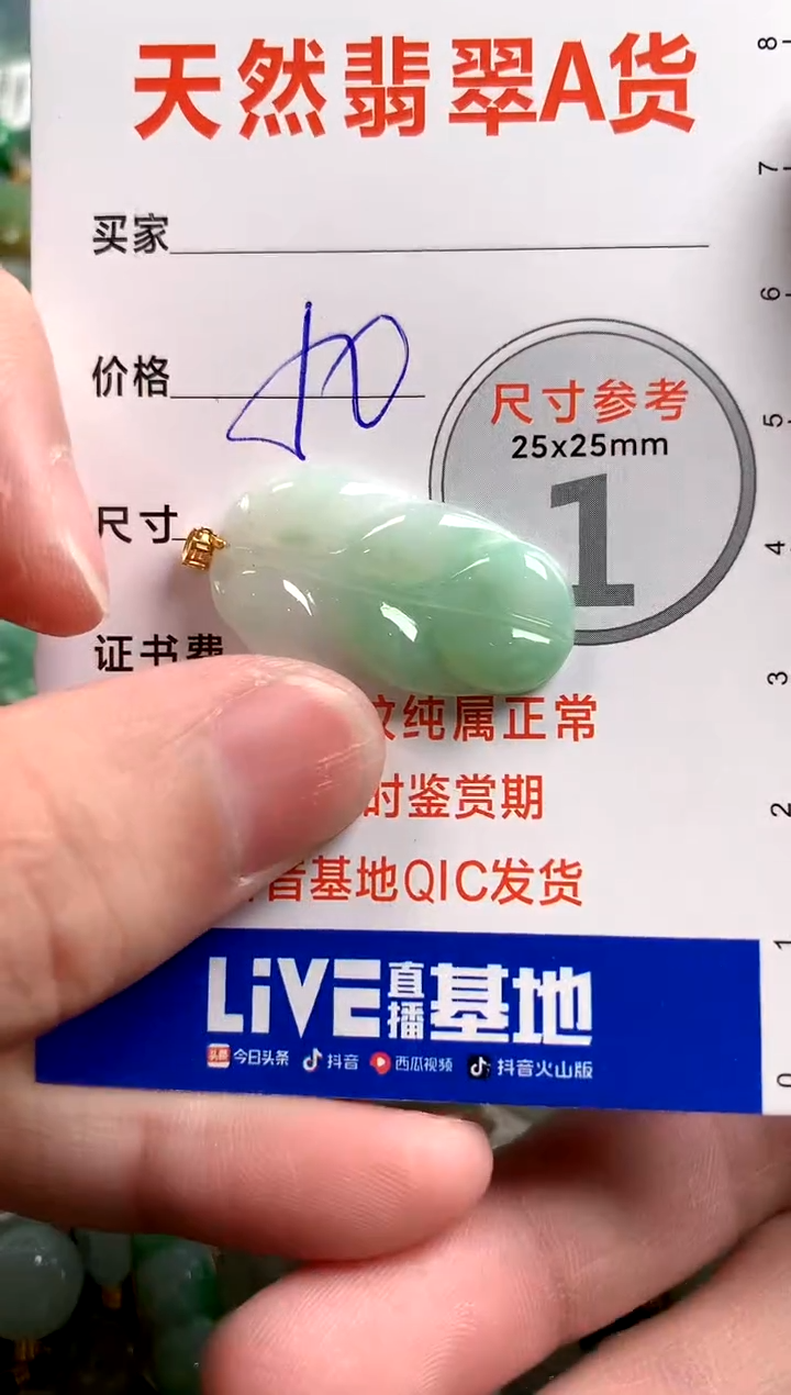 【闪购商品】翡翠颈饰18K金镶嵌14005948