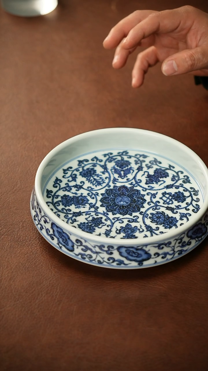 景德镇手工手绘茶器   微瑕 炸料底款釉裂 