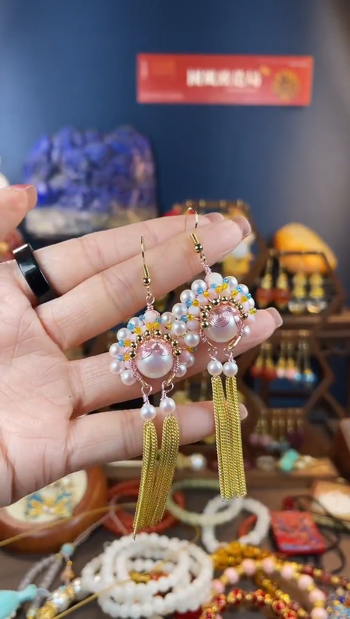 手工艺品琉璃，七耳钩耳钩