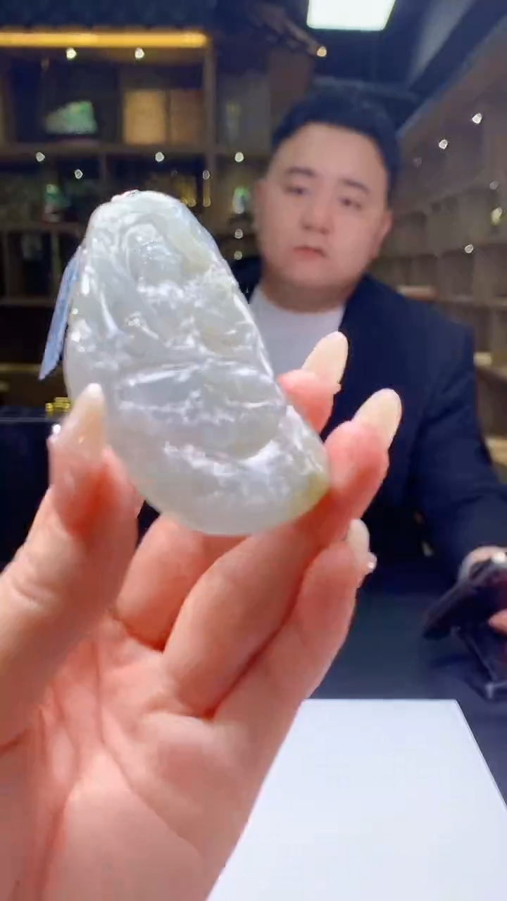 【闪购商品】定制翡翠未镶嵌8054jj-毛货挂件74