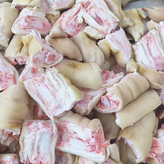 土猪脚拍3斤送2斤现宰现杀土猪蹄切块有运费险！