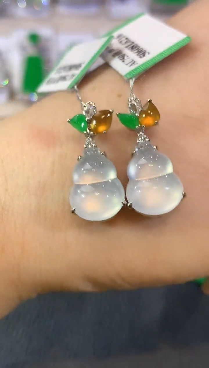 吊坠(不含链)18K金镶嵌翡翠冬日珠宝多样性发货一件Q49