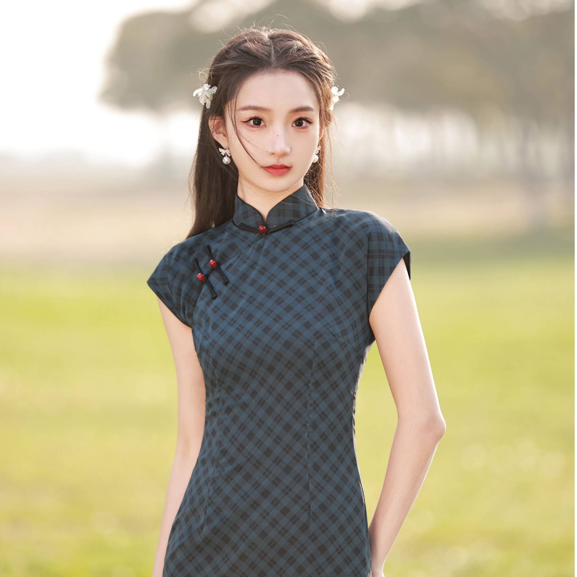 《锦瑟》气质显瘦夏季小个子女款民国风长款复古中国风旗袍中式新款