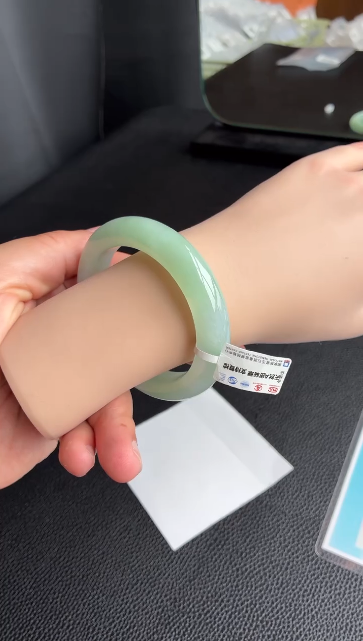 未镶嵌手镯翡翠53号55.5*11.9*9.6正圈